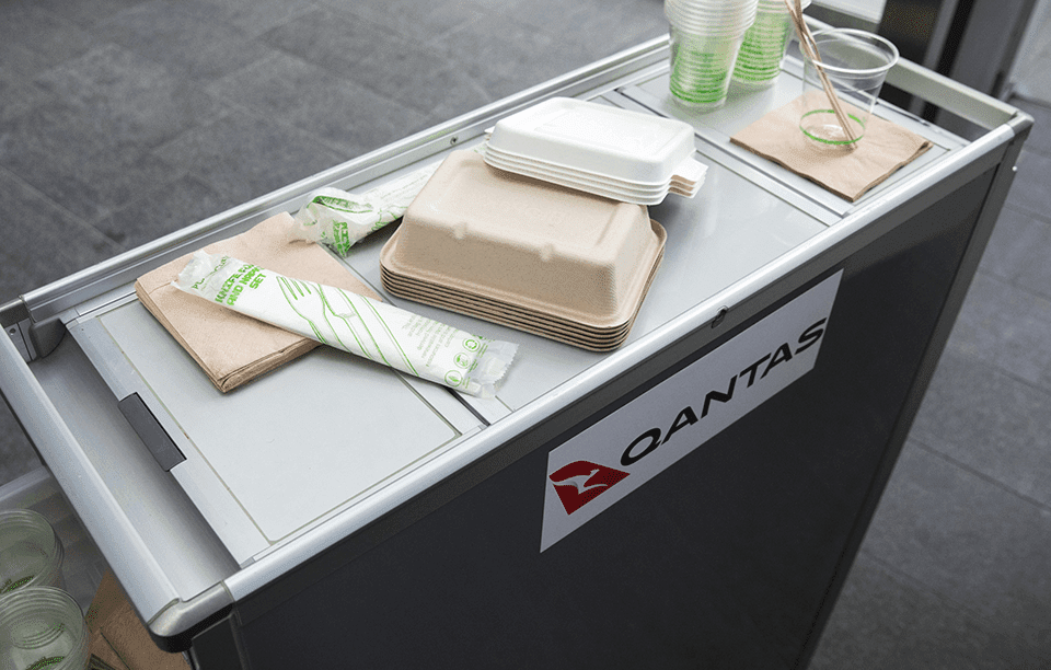 Qantas recently flew their first Zero Waste flight 